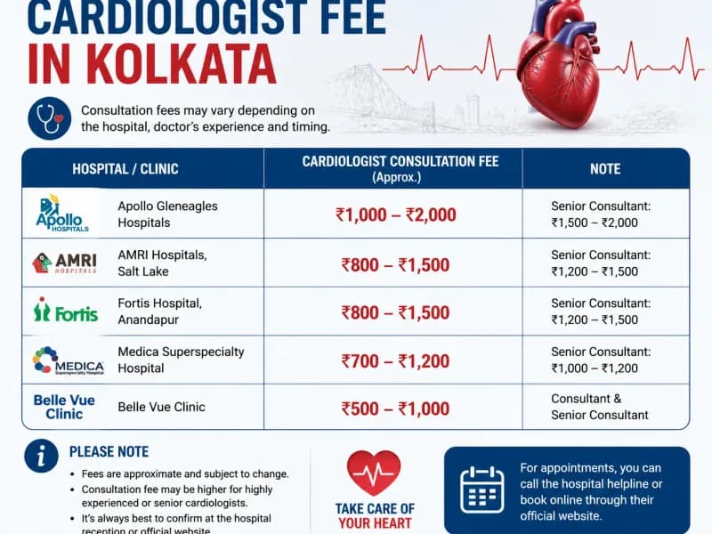 Cardiologist Fee in Kolkata: Average Consultation Charges Guide