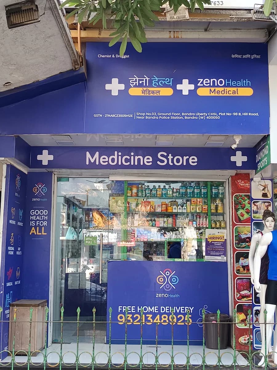 Zeno Health Pharmacy - Hill Road, Bandra West.